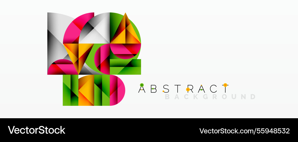 Abstract geometric design with intersecting Abstract geometric design with intersecting Vector Image