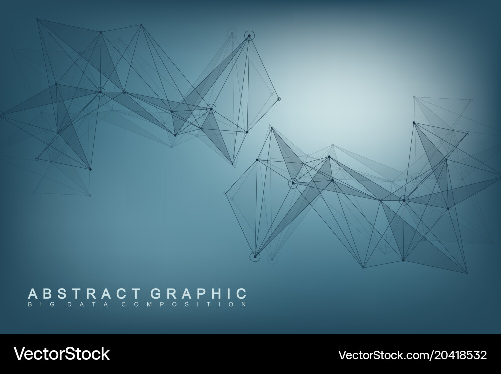 Connected Network Abstract Vector Image
