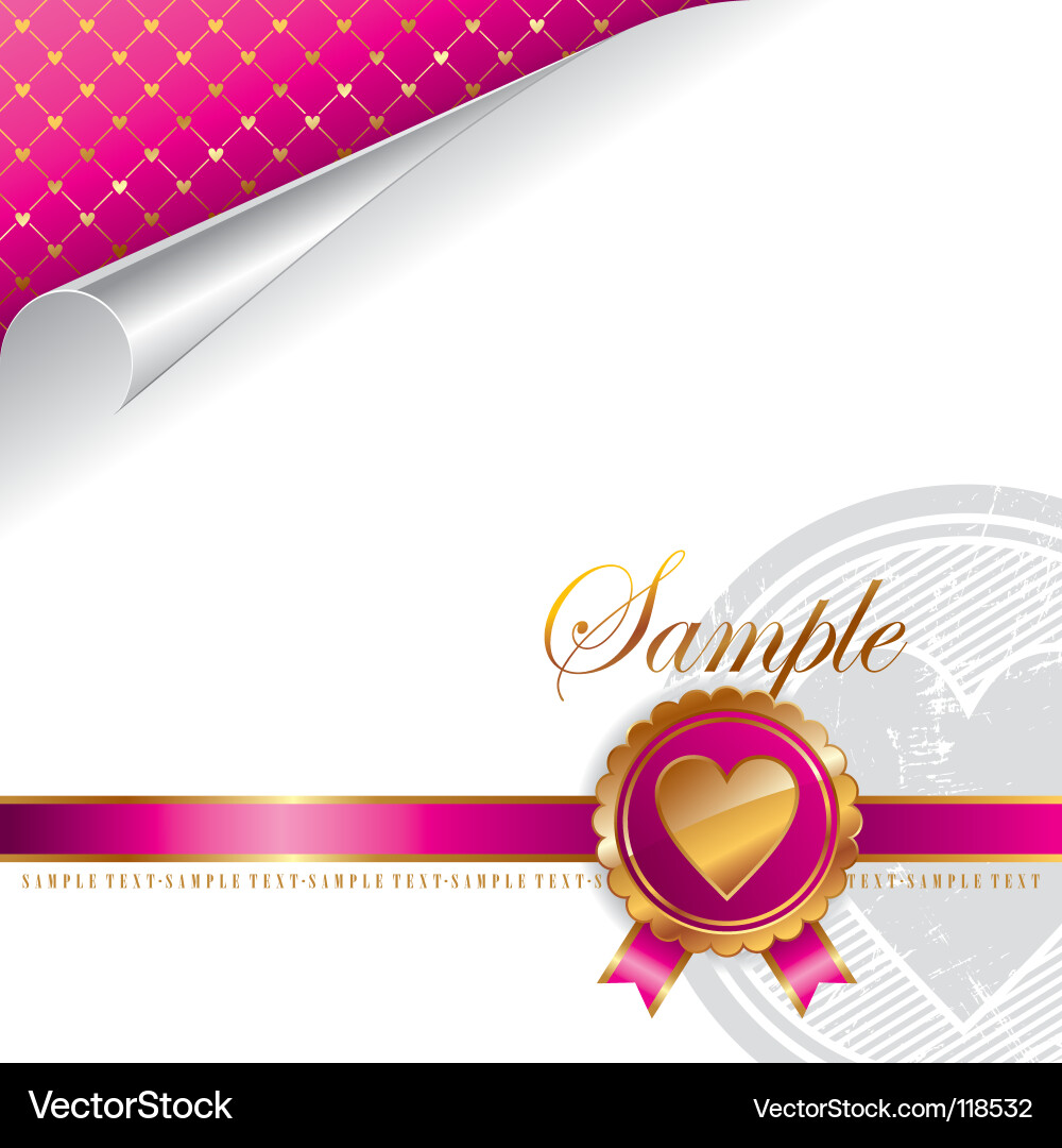 Elegant Valentine Background Vector Image