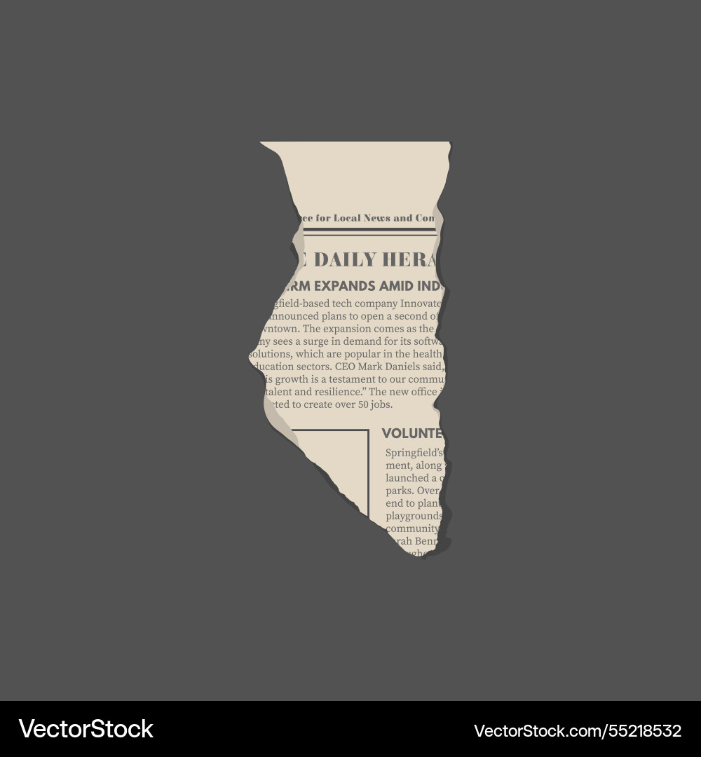 Old newsprint scrap Vector Image