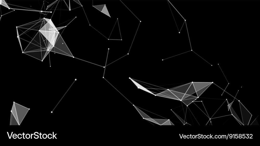 Particle Network Background vector image