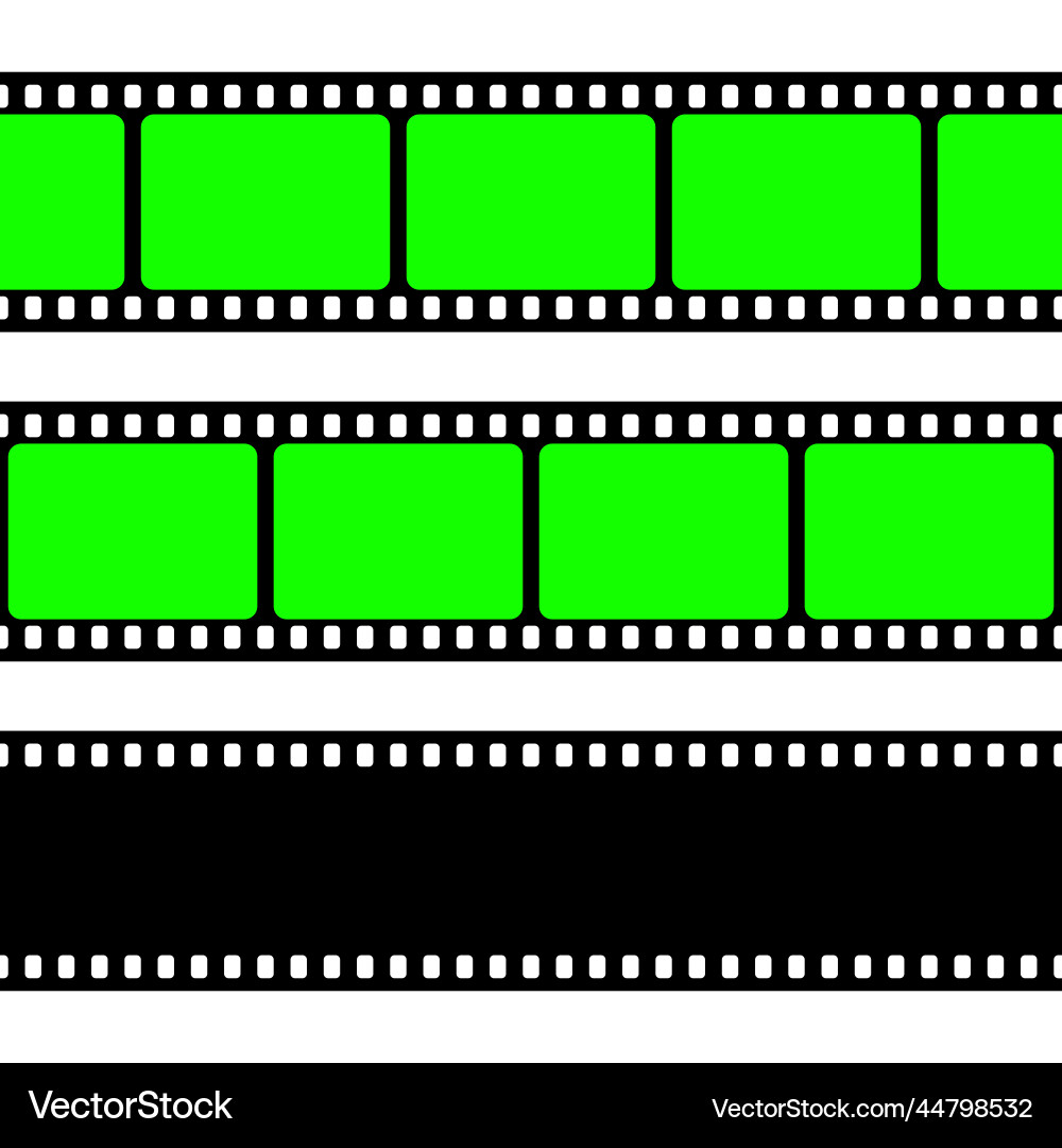 Realistic blank film strip camera roll old retro Realistic blank film strip camera roll old retro vector image