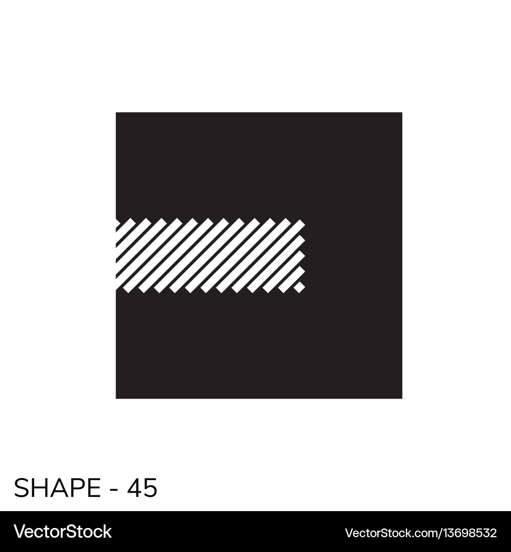 Simple geometric shape Simple geometric shape vector image