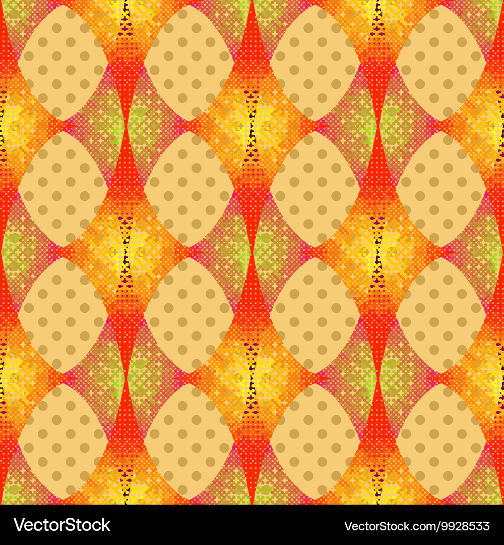 Abstract halftone design rhombus elements pattern Vector Image