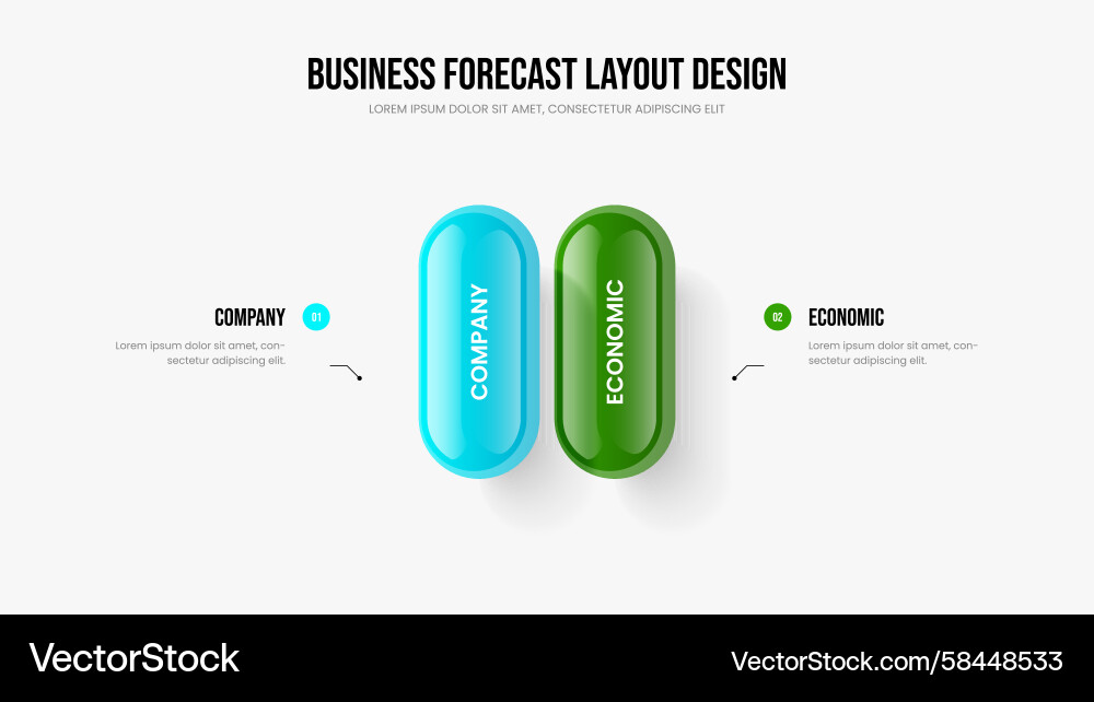 Insight Two Element Layout Vector Image
