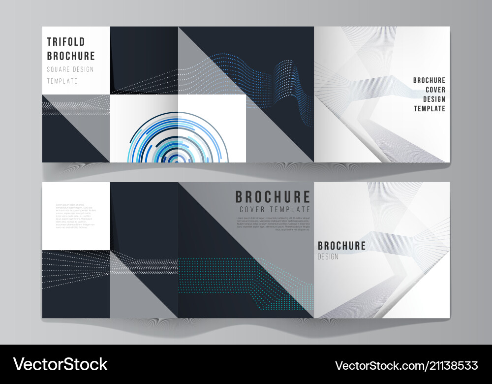 Minimal editable layout of two square vector image