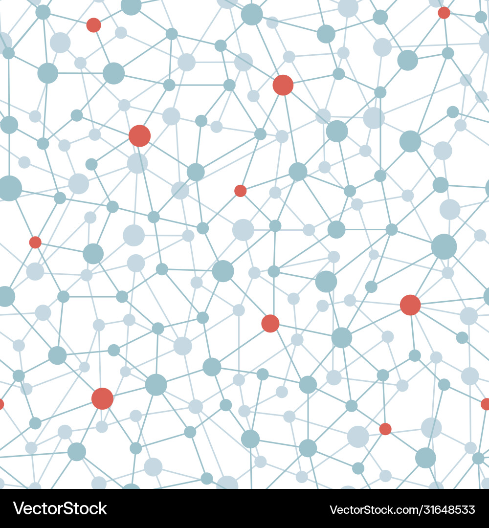 Neural network seamless pattern Neural network seamless pattern vector image
