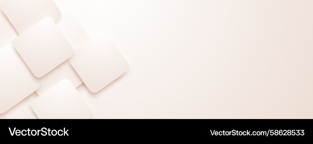 White rounded rectangles overlap on left side Vector Image