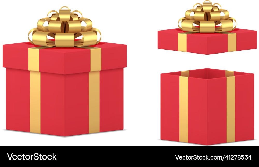 Beautiful three dimensional open and closed Beautiful three dimensional open and closed vector image