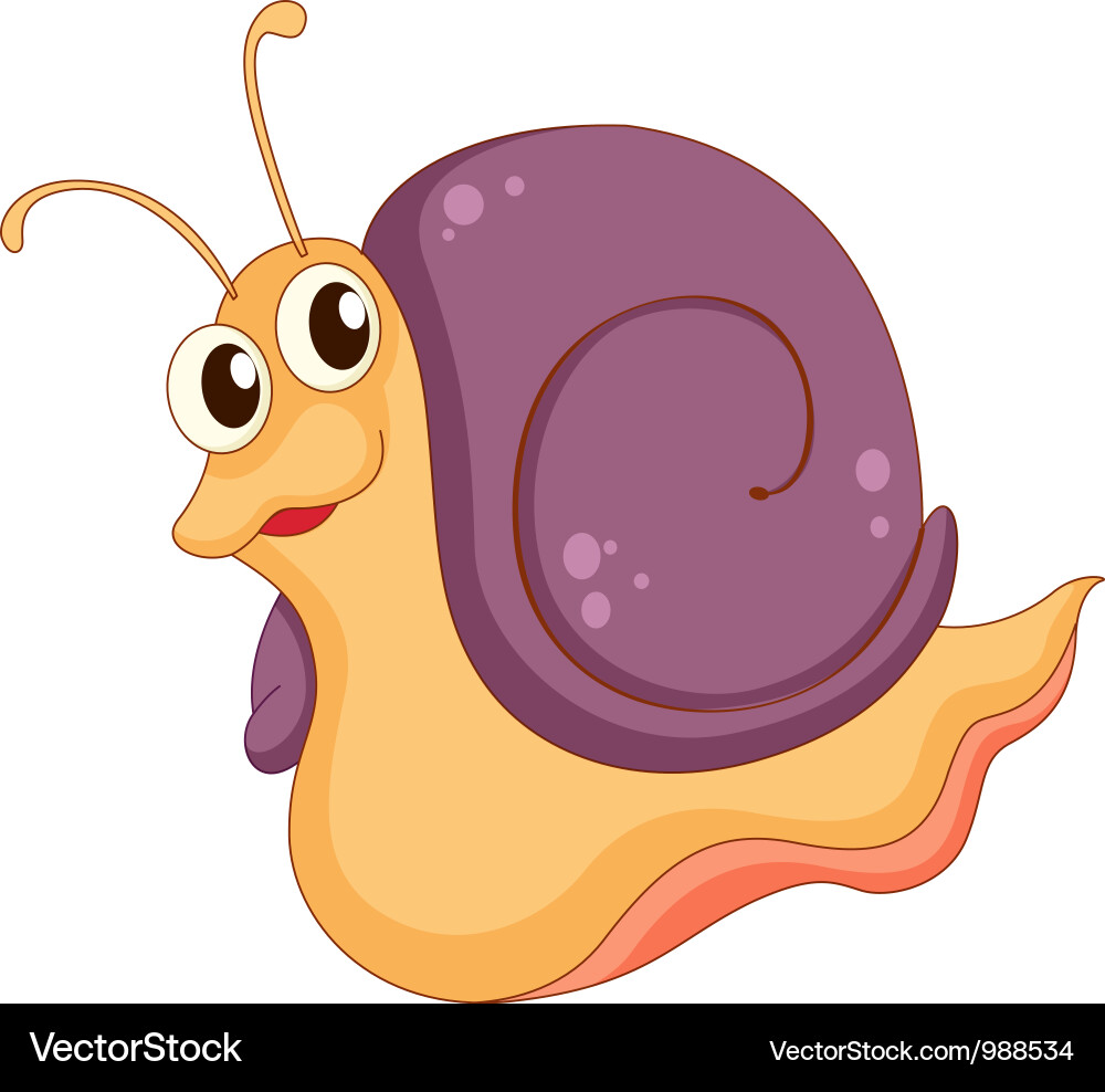 Cartoon snail Vector Image