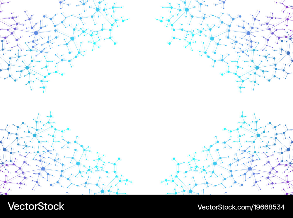 DNA Structure & Neural Networks vector image