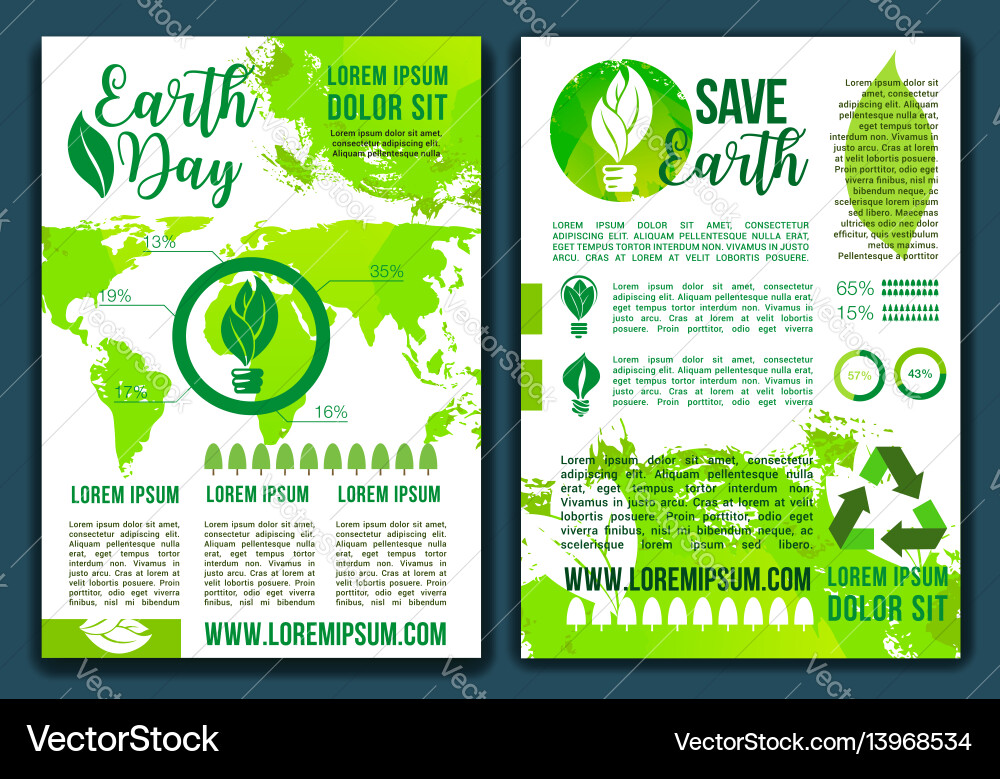 Erdnaturökologie Infografiken Broschüre Erdnaturökologie Infografiken Broschüre vektorbild