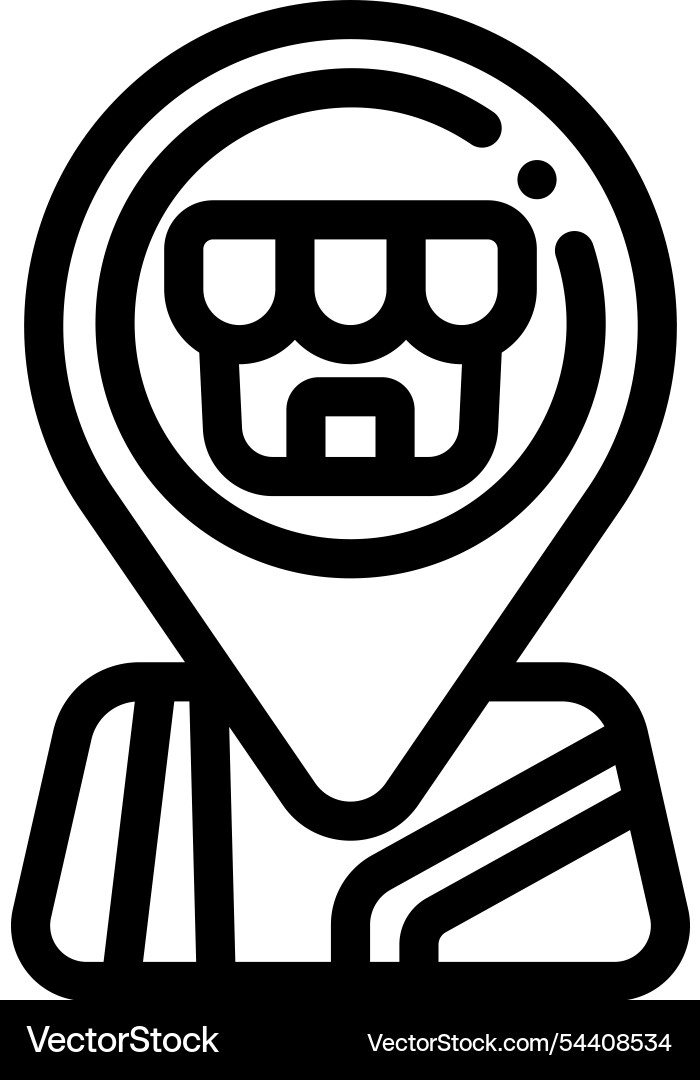 Interface icon thin linear style design isolated Interface icon thin linear style design isolated vector image
