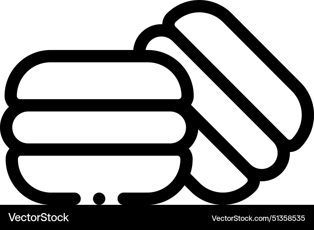 Bakery icon thin linear style design isolated Bakery icon thin linear style design isolated vector image