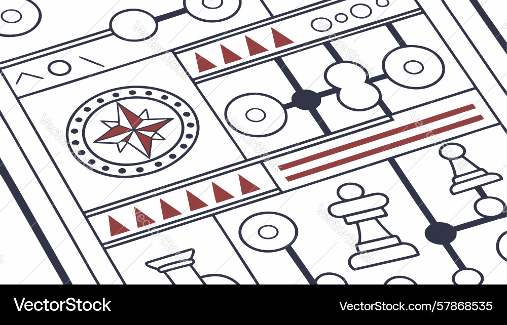 Technical design blueprint grid generative Vector Image