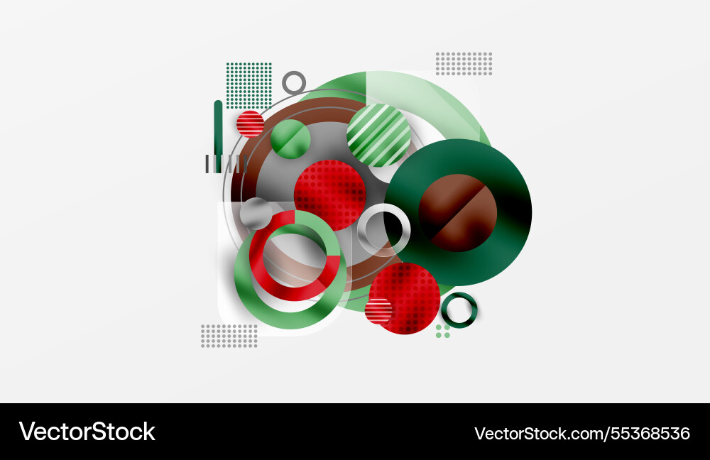 Abstract geometric background with overlapping Vector Image
