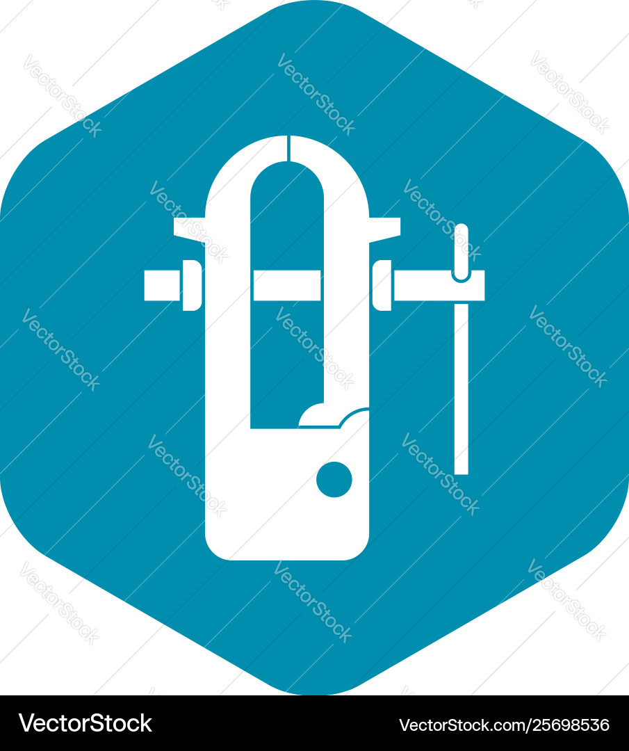 Blacksmiths vice icon simple Blacksmiths vice icon simple vector image