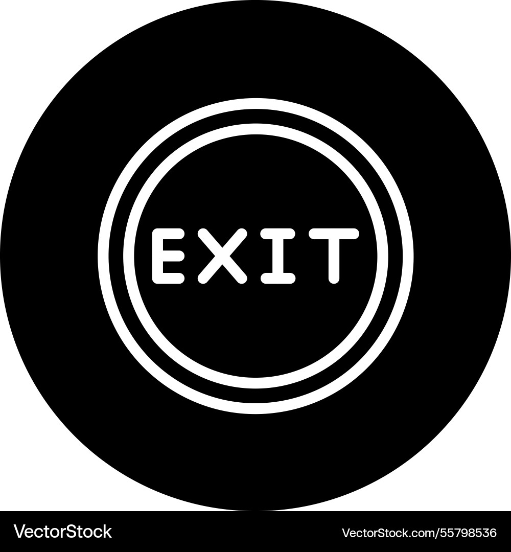 Exit icon design Vector Image
