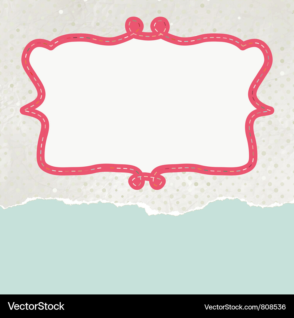 Retro Paper Pattern Card Vector Image