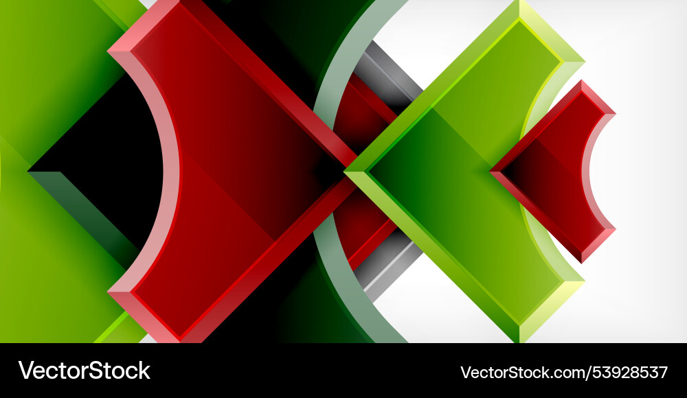 Arrow with round elements color geometric shapes Arrow with round elements color geometric shapes vector image