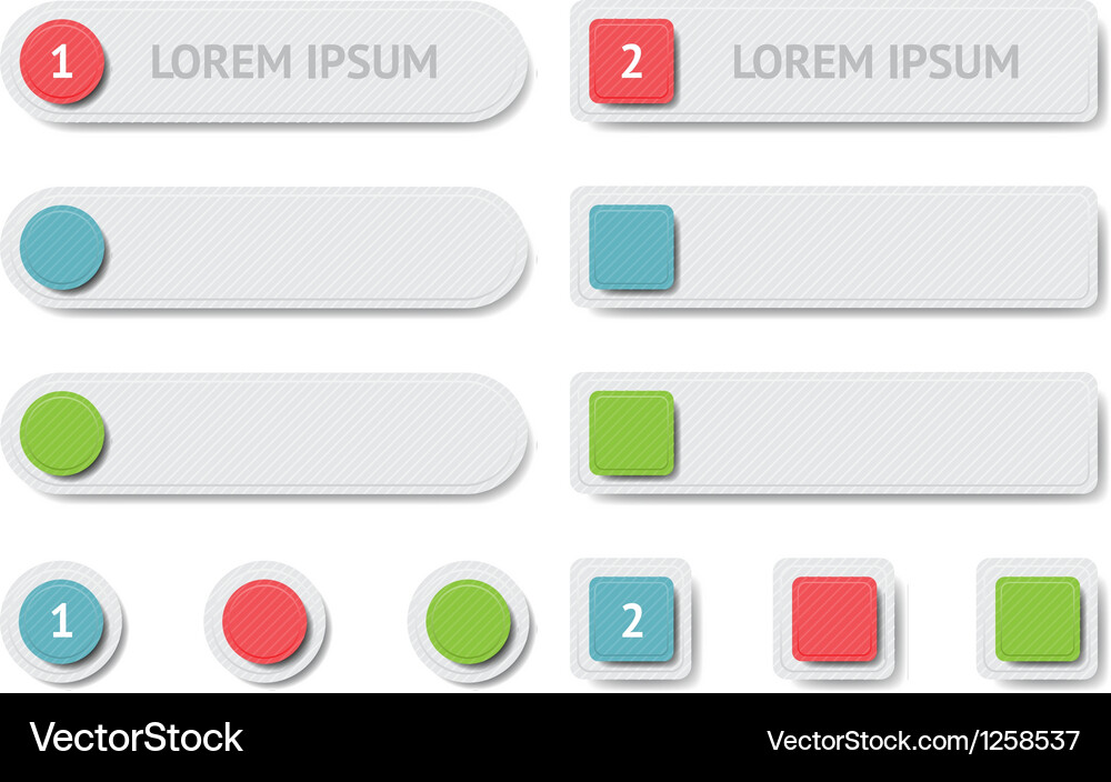 Design elements banners and buttons Vector Image