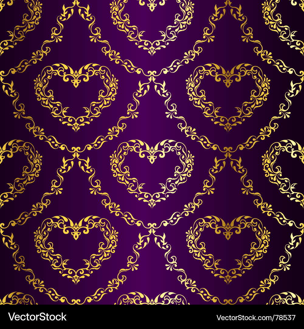 Gold Swirl Sari Pattern vector image