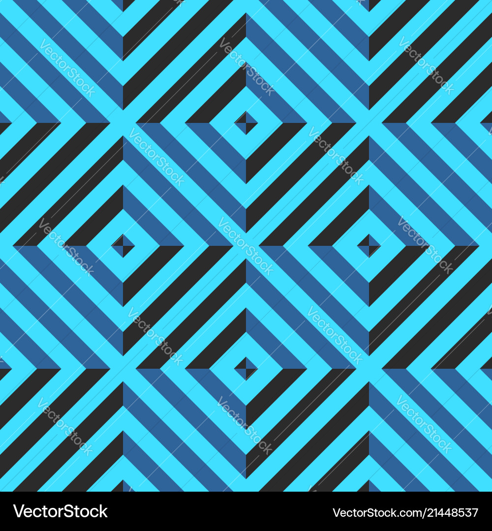 Seamless pattern with rhombus and diagonal lines vector image