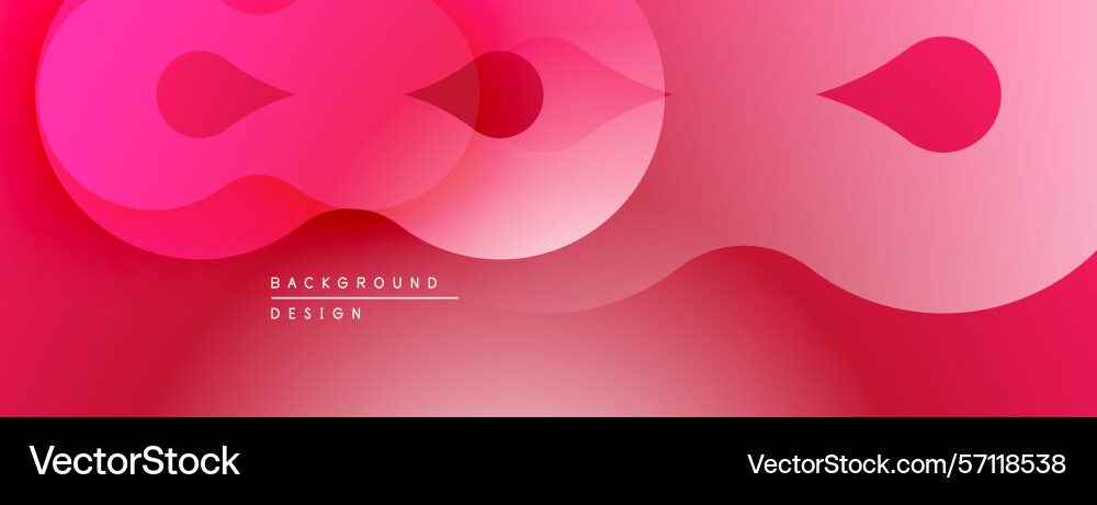 Abstract pink background overlapping shapes Vector Image