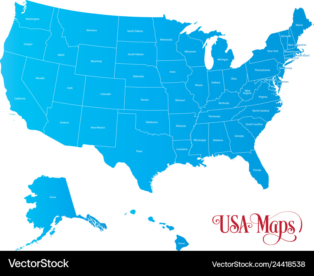 Karte der vereinten Staaten america Karte der vereinten Staaten america vektorbild
