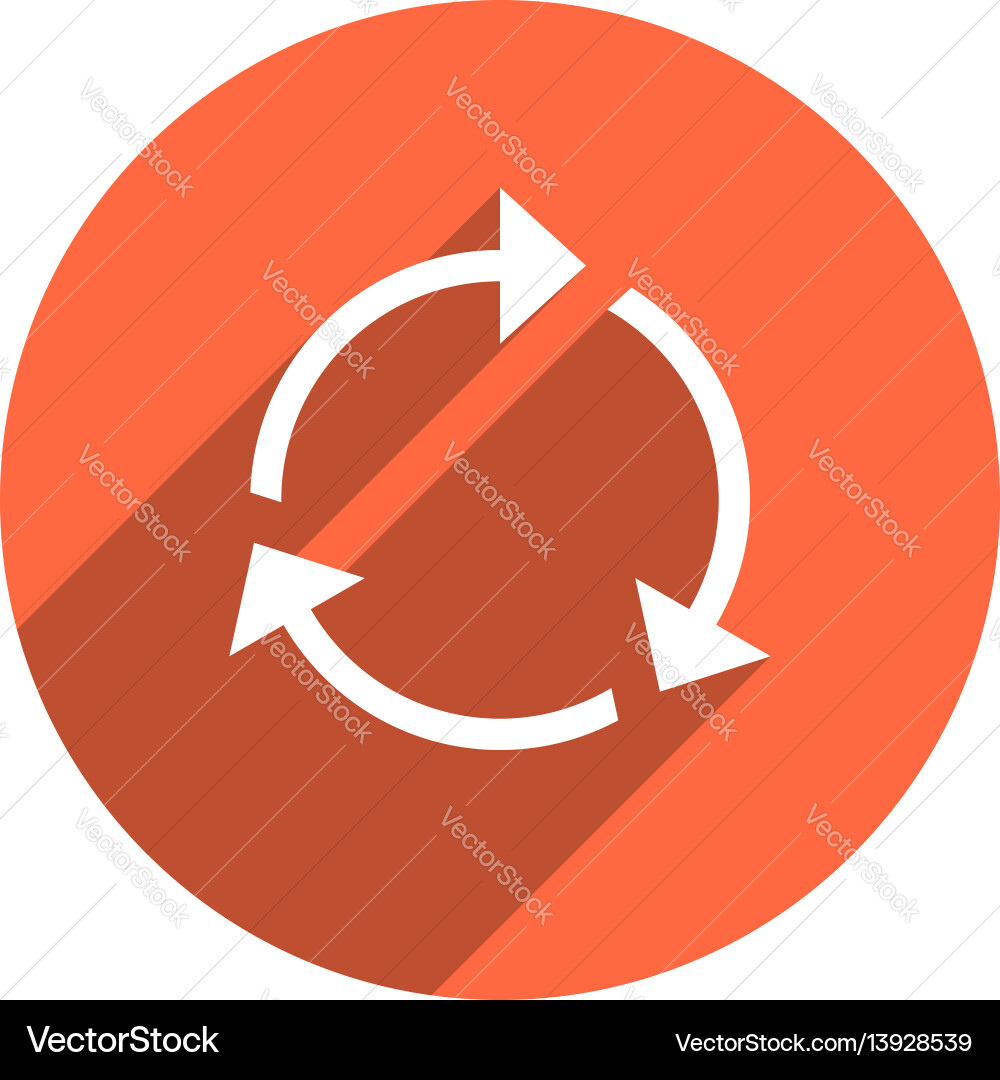 Circular Refresh Button Icon vector image