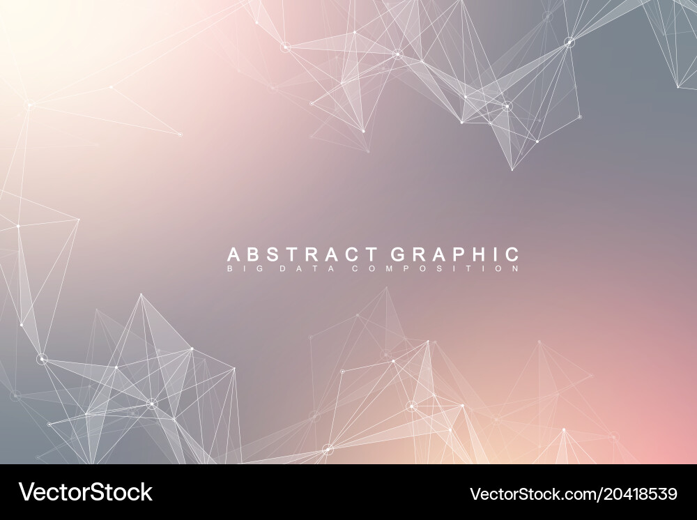 Global Network & Data Visualization vector image
