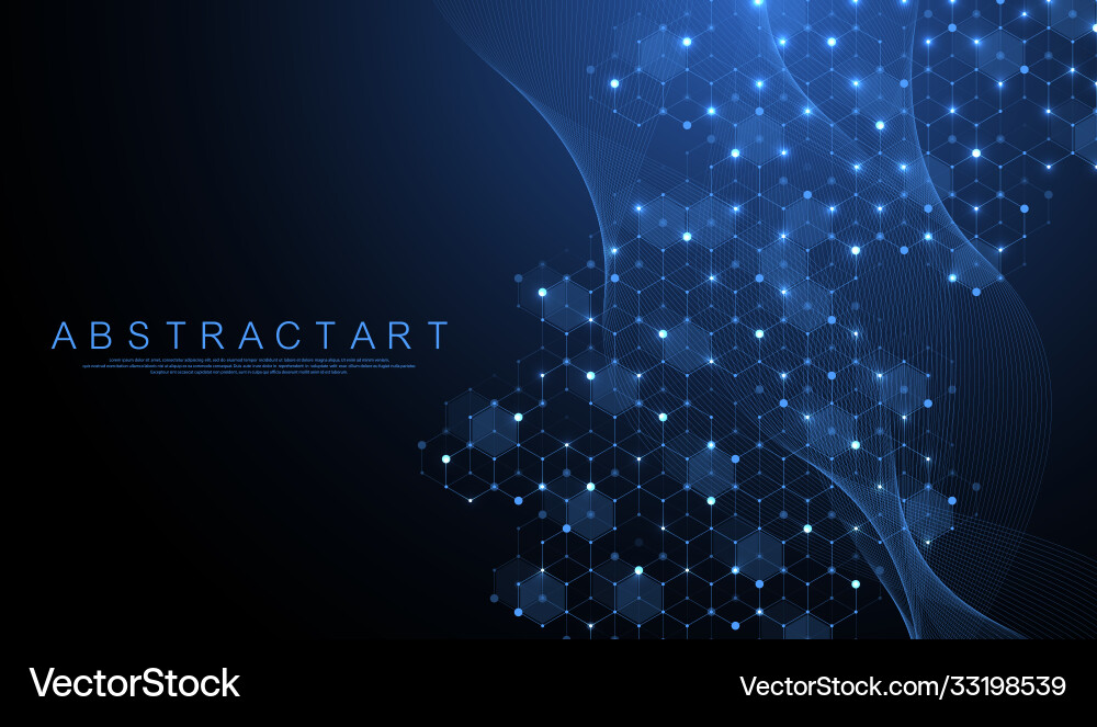 Technology abstract lines and dots connect Technology abstract lines and dots connect vector image