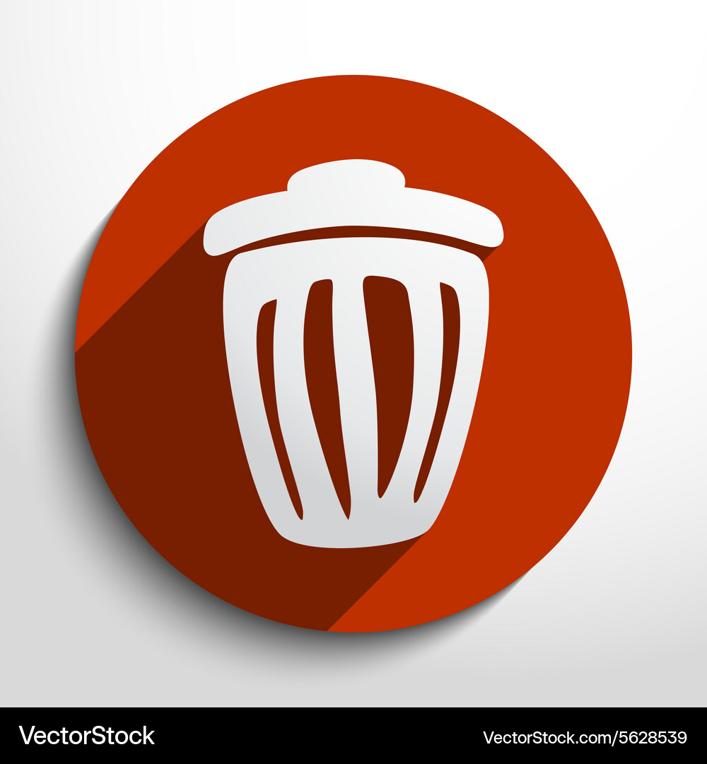 Trash can web icon Vector Image