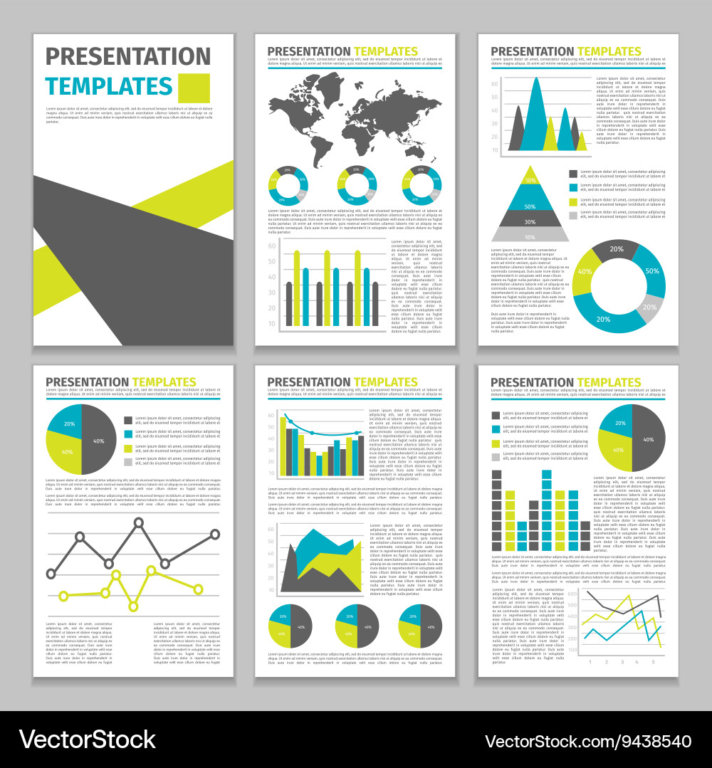 Business Data Charts and Graphs vector image