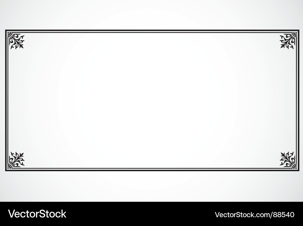 Elegant Frame Border Vector Image