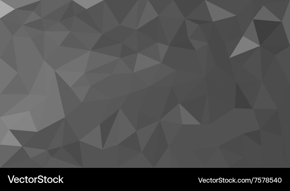 Grey Triangular Polygon Background vector image