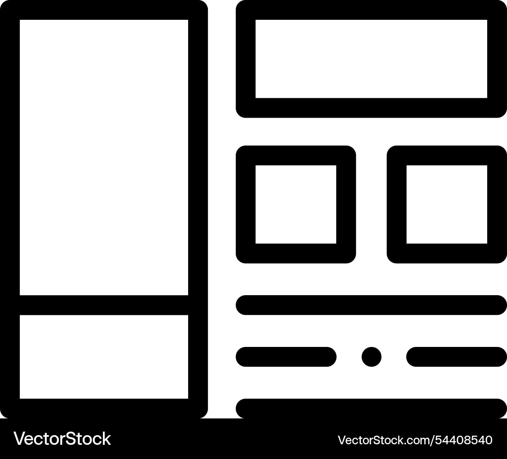 Interface icon thin linear style design isolated Interface icon thin linear style design isolated vector image