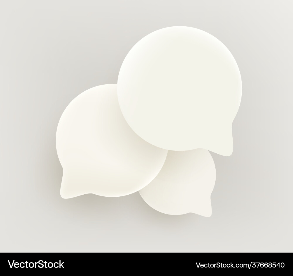 Speech clouds copy space for design vector image