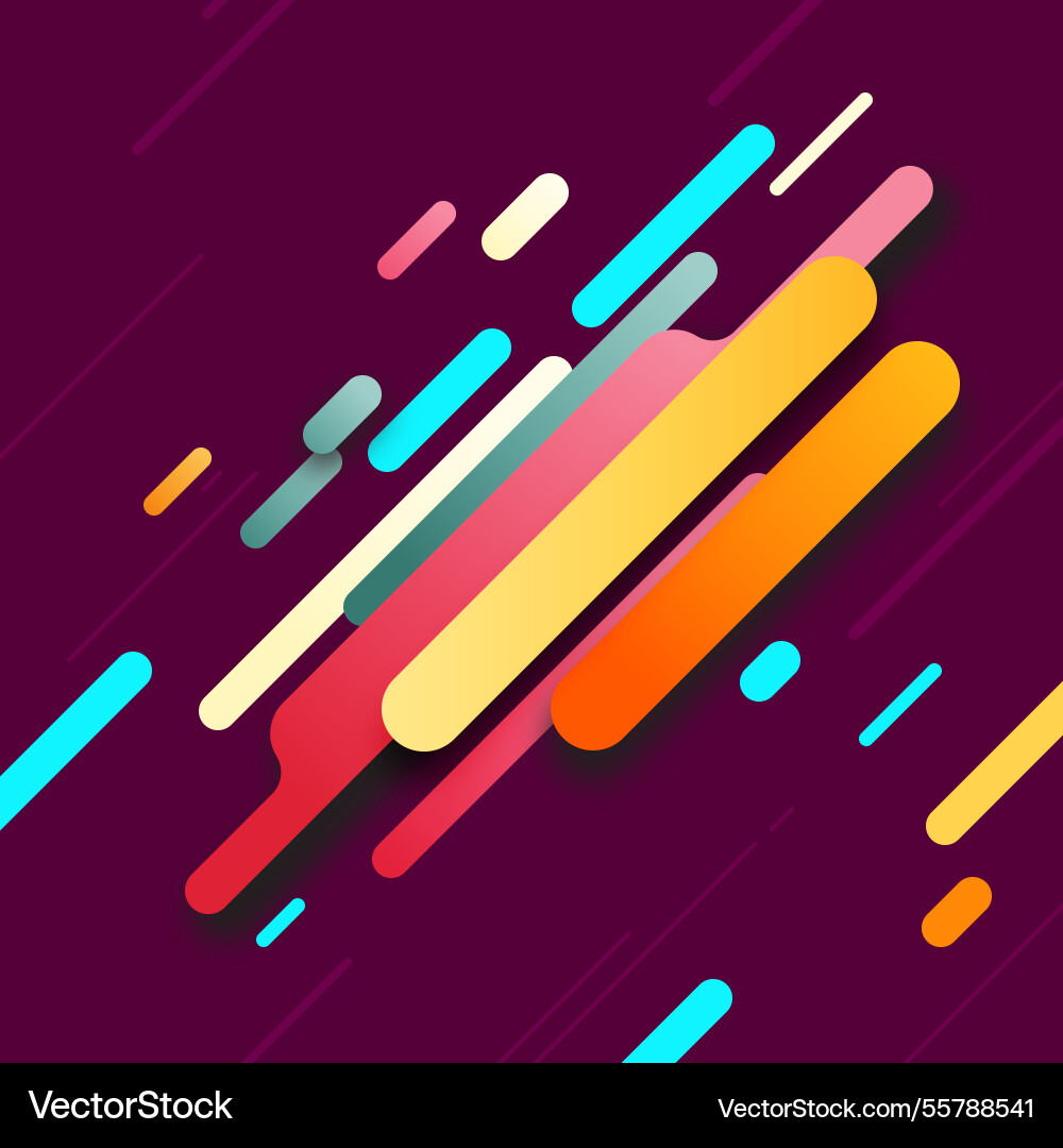 Abstract background with rounded shapes vector image