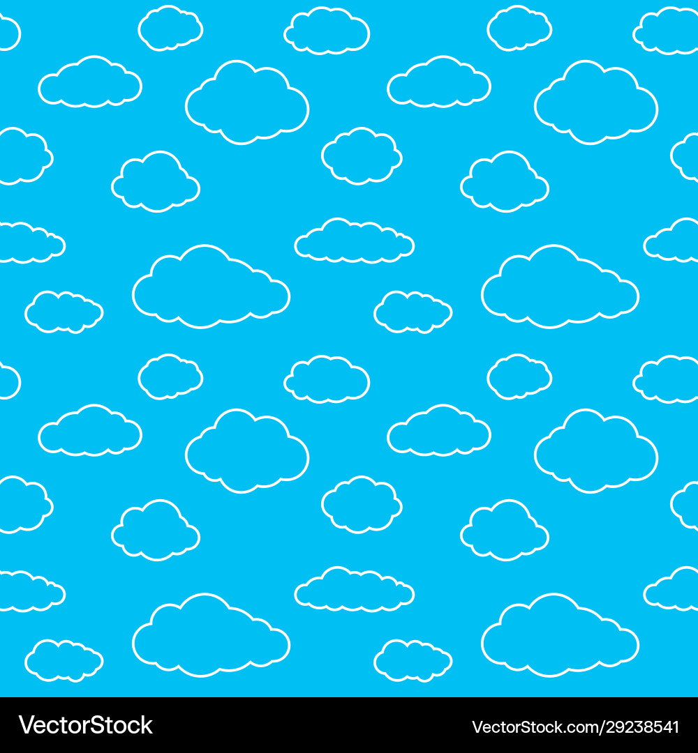 Clouds nahtlose Muster Hintergrund Clouds nahtlose Muster Hintergrund vektorbild