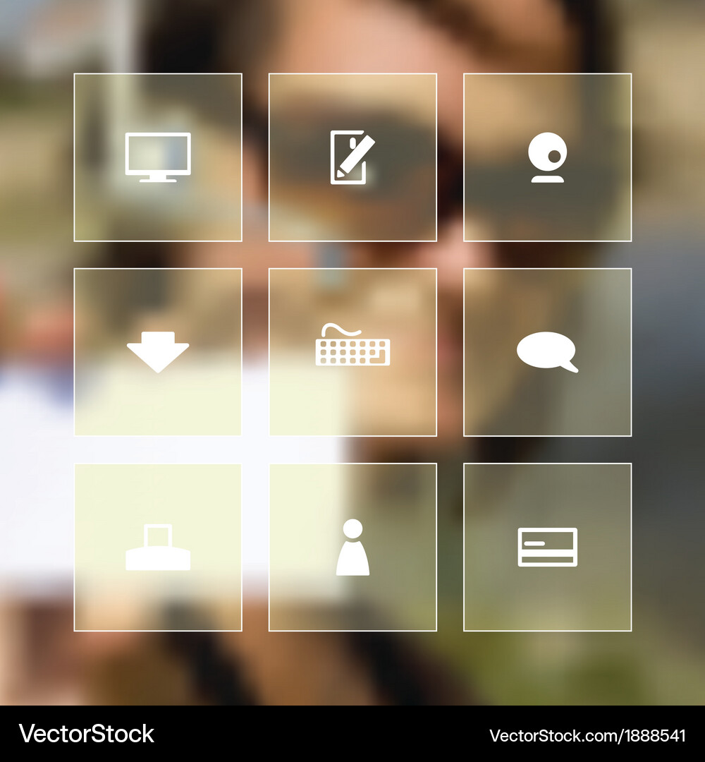 Flat web icon set Vector Image