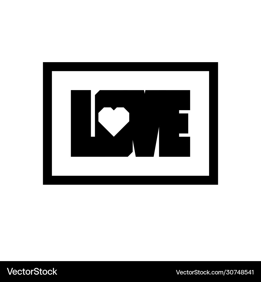 Stylish inscription love for design and print Stylish inscription love for design and print vector image