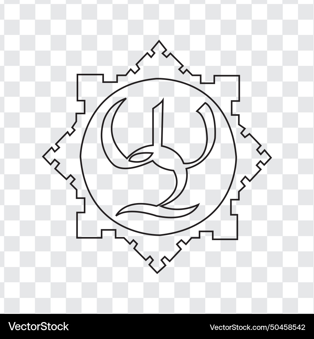 An background with a symbol print Vector Image