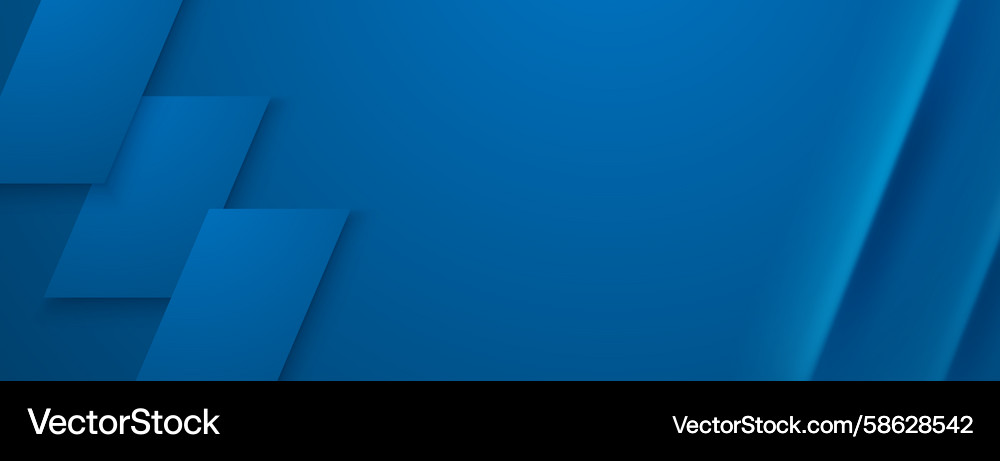 Blue rectangles layered to create depth Vector Image