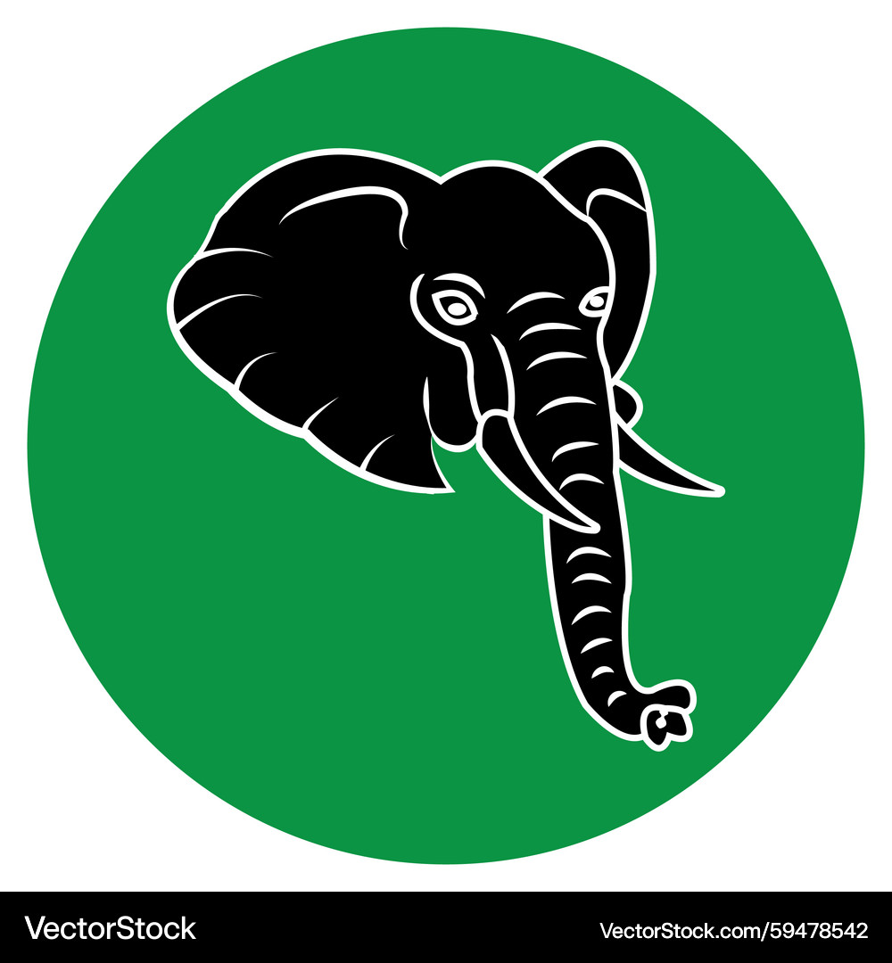 Elephant Trunk Icon - Minimalist – Royalty-Free Vector | VectorStock, image size:1000x1080