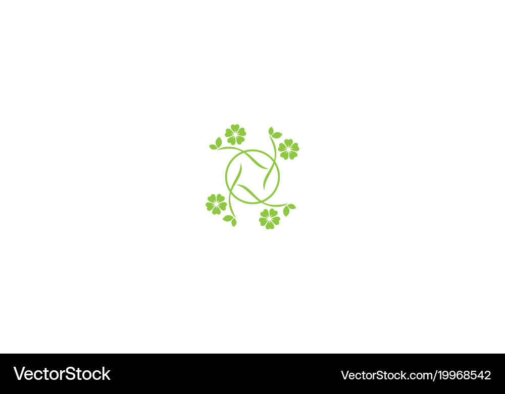 Grünes Blatt Schönheit Logo vektorbild