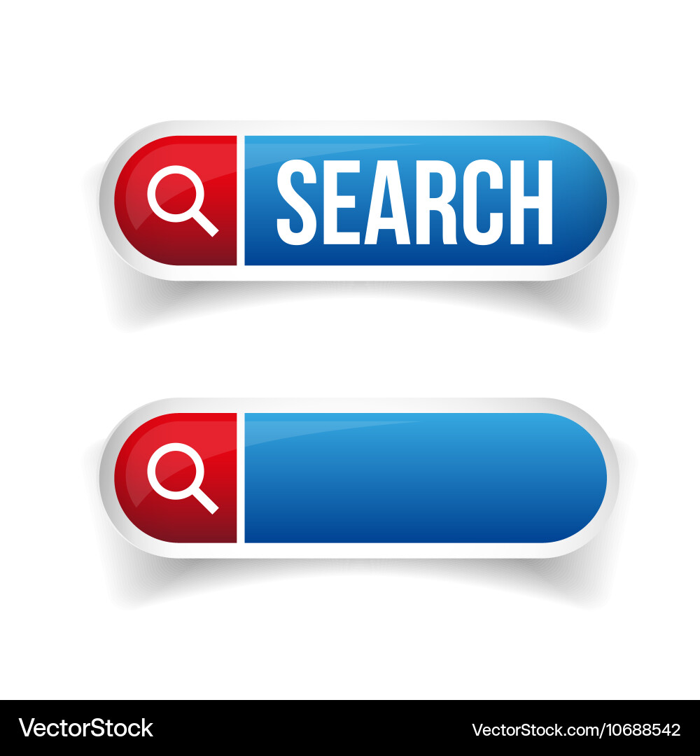 Search Icon Button Vector Image