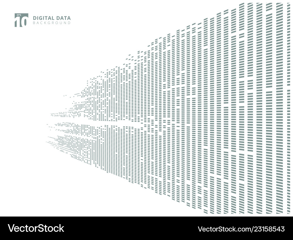 Abstract Digital Data Pixel Background vector image