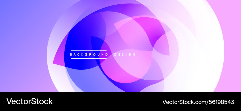 Abstract fluid shapes overlap creating vibrant Abstract fluid shapes overlap creating vibrant vector image