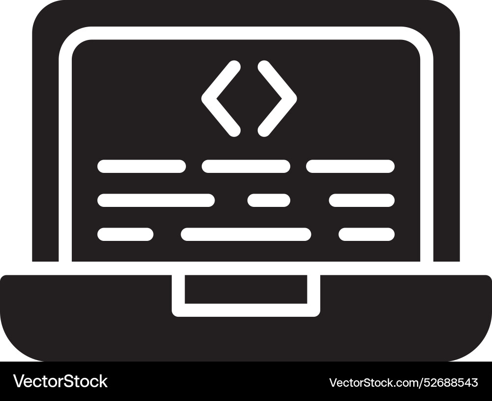 Coding icon vector image